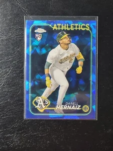 2024 Topps Chrome Sapphire Update #USCS132 Darell Hernaiz Rookie RC Oakland A's - Picture 1 of 2