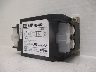 Cosel NAP-06-472 Noise Filter 2x1.3mH 2x4700pF 250V 6A - Image 1 of 4