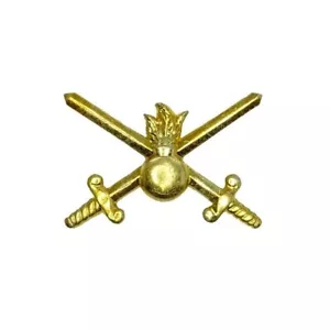 RUSSIAN FEDERATION "GROUND FORCES" BRANCH INSIGNIA COLLAR PIN...RARE... - Picture 1 of 2