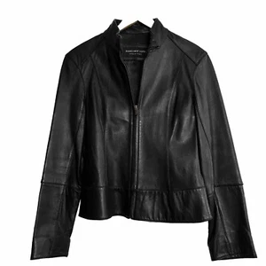 Giacca Moto Pelle MARC NEW YORK Taglia L Nera - Foto 1 di 12