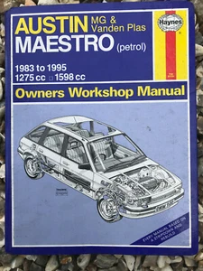 Haynes Manual - Austin Maestro MG Vanden Plas 1983 - 1995 1275cc 1598cc - Picture 1 of 1