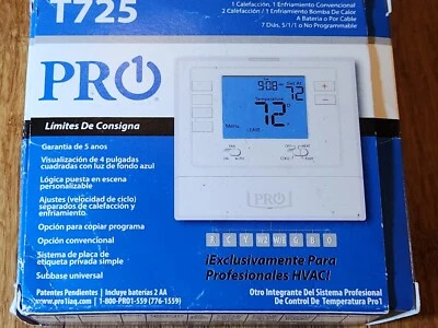 Pro1 IAQ T725 5+1+1 Day Dual-Powered Programmable Thermostat, 2H/1C - Image 1 of 4
