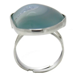 De Buman Ring natürlicher Achat versilbert - Bild 1 von 5