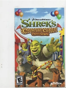 Shrek Carnival Craze PS2 MANUAL ONLY Authentic NO TRACKINzG - Picture 1 of 1