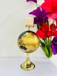 Vintage Candle Stand Candlesticks Centerpieces for Table Mantle Globe Ornament - Picture 1 of 13
