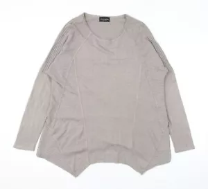 James Lakeland Womens Brown Scoop Neck Viscose Blend Jumper Size M - Picture 1 of 10