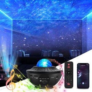 Fanser LED Galaxy Projector Starry Sky Star Bluetooth Music Night Light Remote - Picture 1 of 3