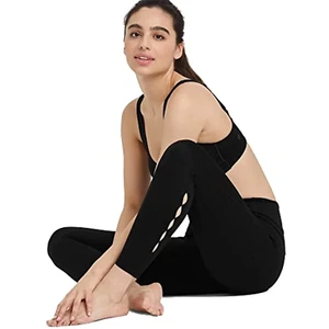 All in Motion Women's High-Rise Flex Keyhole 7/8 Leggings w/Pockets Sz XL Black - Picture 1 of 8
