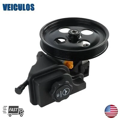Power Steering Pump w/Reservoir Pulley for 2006-2011 Cadillac DTS Buick Lucerne - Image 1 of 4