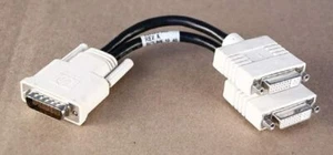 HP DMS-59 TO DUAL DVI-I Y SPLITTER ADAPTER VIDEO CABLE 338285-009 - Picture 1 of 4