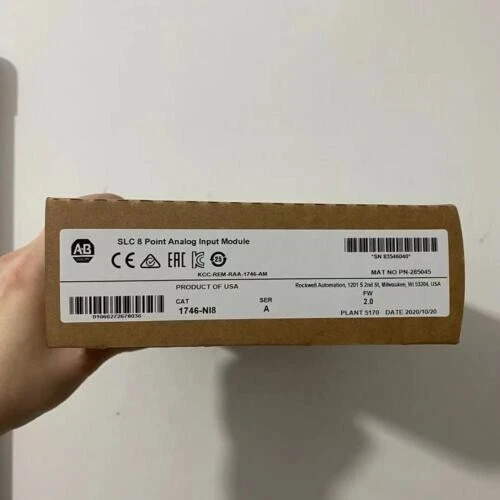Allen-Bradley 1746-NI8 New Factory Sealed AB SLC 500 Analog Input Module 1746NI8 - Image 1 of 1