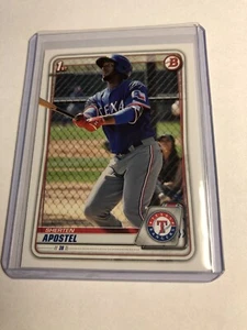 2020 Bowman Prospect Sherten Apostel #BP-46 RC 🔥 Texas Rangers - Picture 1 of 2
