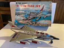 Marx Toys Made In Japan Battery Operated Tin USAF B-58 Hustler Jet Plane w/ Box