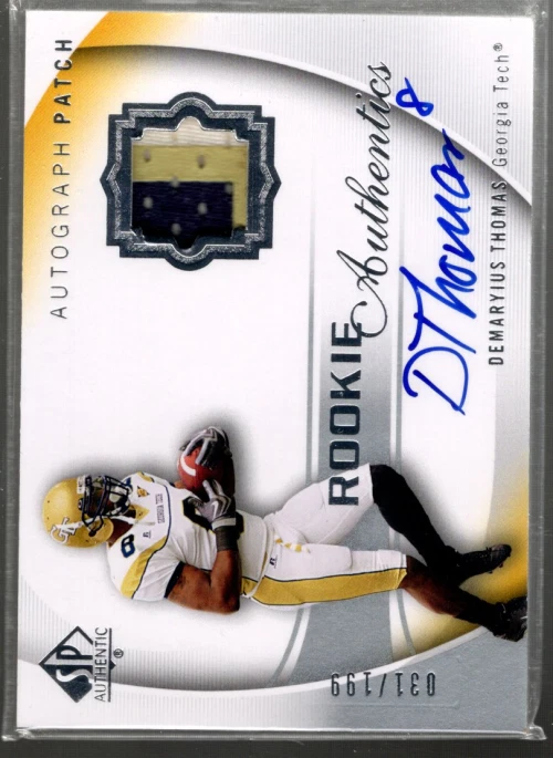 B2917- 2010 SP Authentic #109 Demaryius Thomas RC Auto Jersey /199 SAMPLE PIC - Image 1 of 2