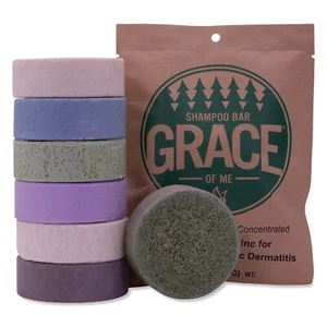 2% piritiona zinc - barra de champú con manteca de karité de Grace of Me (4 oz) - Imagen 1 de 9