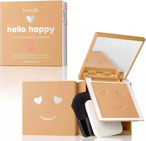 Benefit Hello Happy Velvet Powder Foundation - # 6 Medium Warm 7G/0.25Oz - Picture 1 of 12