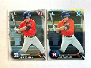 ALEX BREGMAN Rookie Card RC Lot - 2016 Bowman BP4 & Chrome BCP4 Lot! Astros - Picture 1 of 2