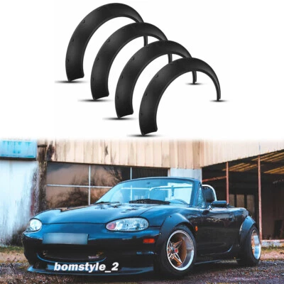 For Mazda MX-5 Miata NA NB Fender Flares Extension Wide Body Kit 3.5" 80mm 4pcs - Image 1 of 4