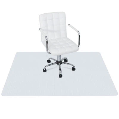 SEGAWE 60x46" Office Chair Mat for Carpet Non-slip PVC Floor Protector Chair Mat White