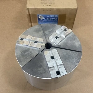 Production Turning A1-08-P4 Round Aluminum Soft Jaw For 8” 3 Jaw Chuck T&G - Picture 1 of 5