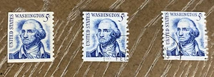 George Washington 5 cent blue United States Postage 1967 Used Antique stamp. - Picture 1 of 5