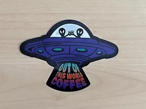 Dutch Bros Kaffee MÄRZ 2025 Alien UFO Out Of This World Aufkleber - SCHNELLER VERSAND - Bild 1 von 3