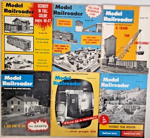 Lotto 6 riviste modellini ferroviari ferroviari - 1956 - 1958 - design ferroviario, divertimento - Foto 1 di 3