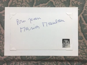Maria Mauban - Reise nach Italien - Au théâtre ce soir - Hellé - Autogramm 1965 - Bild 1 von 2