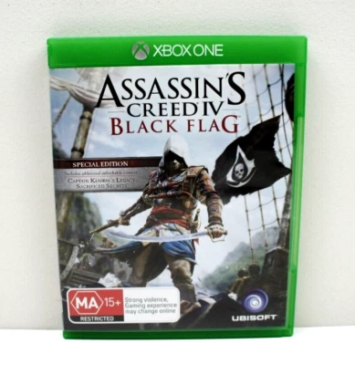 Assassins Creed IV Black Flag Microsoft Xbox One Game Complete With Manual - Image 1 of 4