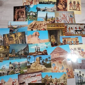 Postkarten Lot Ägypten Pyramiden Kathedralen Städte Flüsse Kirchen neu unbenutzt - Bild 1 von 13