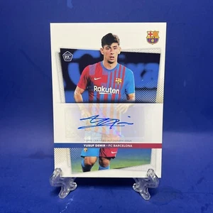 2021-22 Topps FC BARCELONA Team Set Yusuf Demir RC Auto /200 Rookie Card Mint - Bild 1 von 2