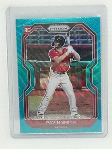 Pavin Smith 2021 Prizm Baseball - Teal Wave #70 RC - Arizona Diamondbacks - Picture 1 of 2