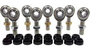 ECONOMY 4 LINK KIT 1/2 x 1/2-20 HEIM JOINTS 1/2 ALUMINUM CONE SPACERS - Picture 1 of 6