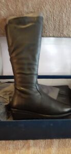 diana ferrari supersoft Black knee high Boots LYNIA 41 Brand New