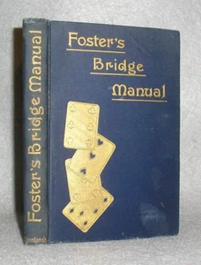 Antique Playing Card Book Decorative Foster's Bridge Game Manual Bretano's 1900 - Picture 1 of 15