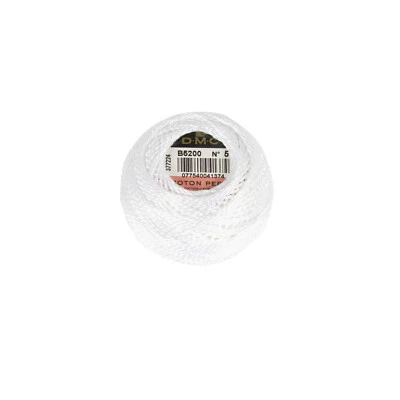 DMC Medium Perlé Cotton Thread N5 10g Col. B5200 - Image 1 of 2