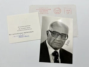 Autograph ALFRED SEIDL (†1993)-Politics GERMANY-NSDAP-Lawyer Rudolf Heß-signed - Picture 1 of 2