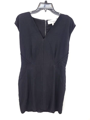 Vestido Walter Baker para mujer mediano negro sin mangas funda cuello en V ajustado carrera Foto 1 de 4