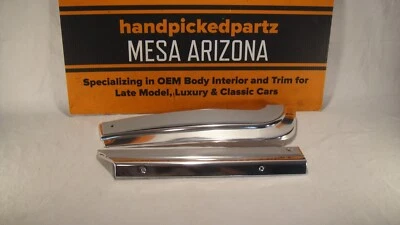 Cadillac Sedán Deville 1977-1979 delantero LH gris cromo moldura asiento - 2 piezas Foto 1 de 4