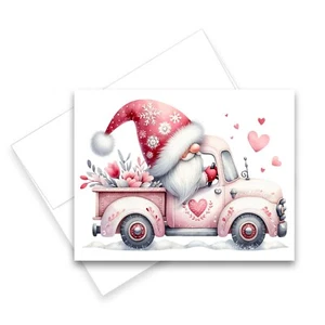 Valentine Day Cards with Envelopes, Set of 12 - Valentines GNOME Cards - Picture 1 of 2