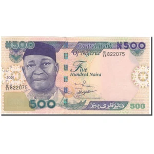 [#594177] Banconote, Nigeria, 500 Naira, 2001, KM:30a, FDS - Picture 1 of 2