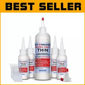 16 oz Premium Super Fast CA Glue - Ultimate Refill Kit with Micro-Tips & Spouts - Picture 1 of 11