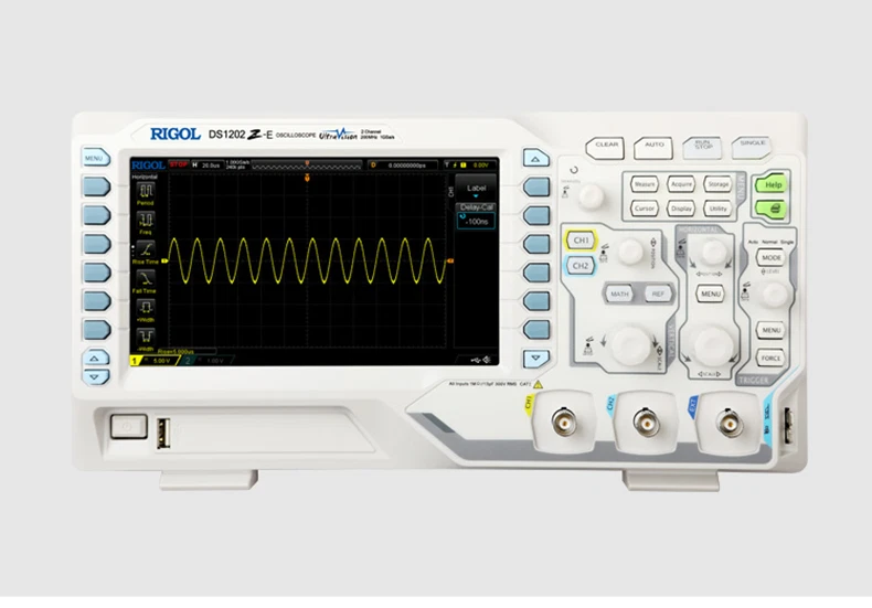 RIGOL DS1202Z-E Digital Oscilloscope 2 Channels 200 MHz 1 GSa/s 24 MB 7" LCD NEW - Image 1 of 1