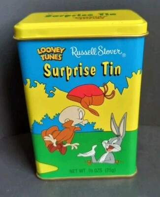 Figura sorpresa de pájaro piolín Looney Tunes coleccionable lata 1999 Russell Stover Foto 1 de 4