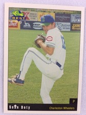 1991 Charleston Wheelers-Classic BEST Baseball Card-Sean Doty
