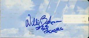 Willie Buchanon Autographed Airline Boarding Pass - Green Bay Packers - Picture 1 of 1