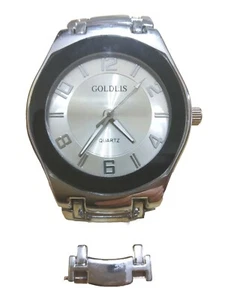 GOLDLIS, orologio da polso uomo al quarzo, perfettamente funzionante, con maglia - Foto 1 di 12