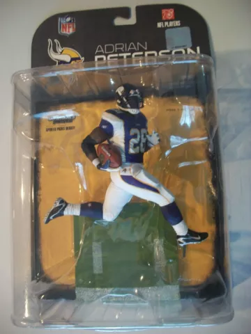 2008 McFarlane Sports ADRIAN PETERSON Minnesota Vikings NFL Players Licensed NEW Cover