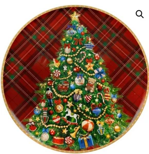 PIATTO PORTATA CHRISTMAS TARTAN   PORCELLANA 30 CM Brandani  - Foto 1 di 1