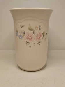 Pfaltzgraff Elfenbein Steinzeug "Teerose" Utensilienhalter / Vase aktiv seit 1985 - Bild 1 von 7